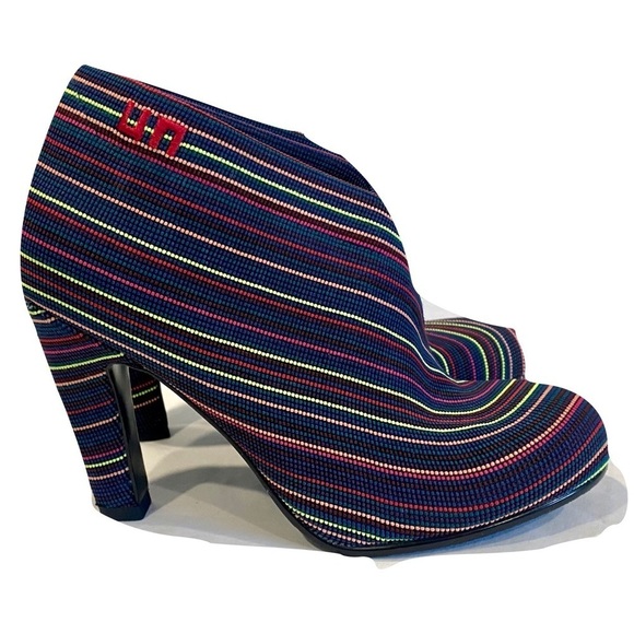 NWOT United Nude Fold Hi Multi-Colored Ankle Booties in Fruit Punch, Size 6.5 - Picture 6 of 13